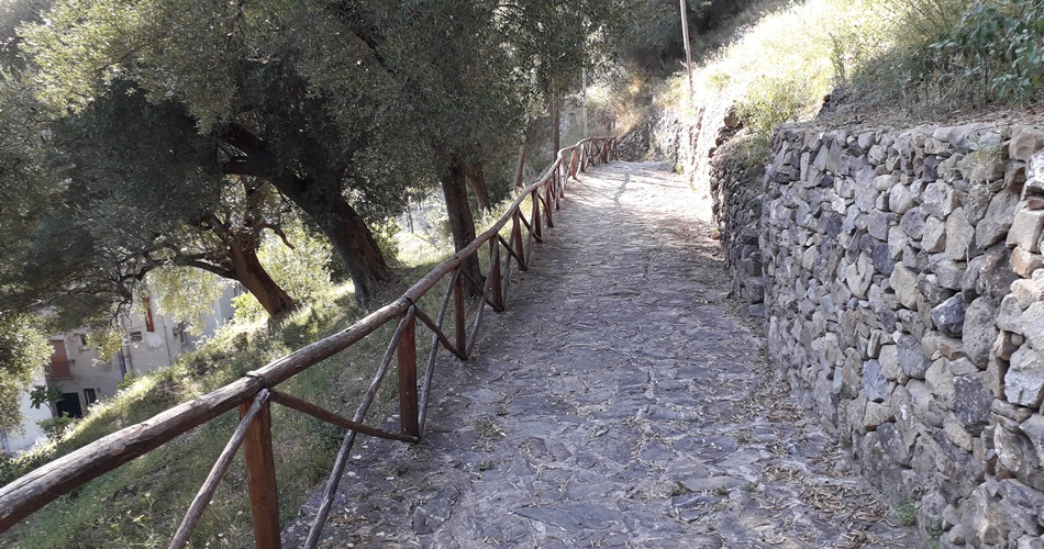 Vialetto nell'abitato di Pisciotta